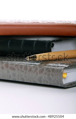 Pen and diarybooks