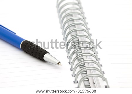 pen and notebook