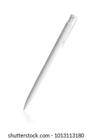 Pen On White Background. Mockup For Design