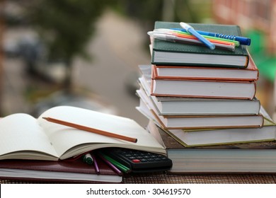 Pen Pencil Study Textbooks