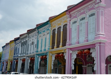 Penang, April 2017 - Colorful Heritage Houses