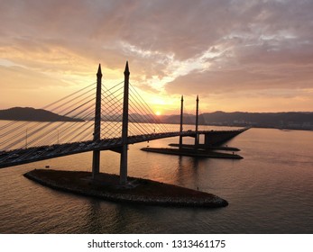 Penang Bridge At Dawn