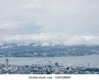 Penang City View From The Hill