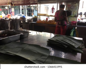 Penang, Malaysia, 11 April 2019. Penang Hawker Food Center In Beach Street 