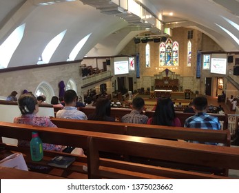 Penang, Malaysia, 19 April 2019. A Church In Malaysia Conducting Good Friday Mass