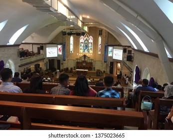 Penang, Malaysia, 19 April 2019. A Church In Malaysia Conducting Good Friday Mass