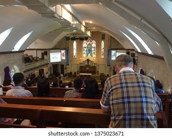 Penang, Malaysia, 19 April 2019. A Church In Malaysia Conducting Good Friday Mass