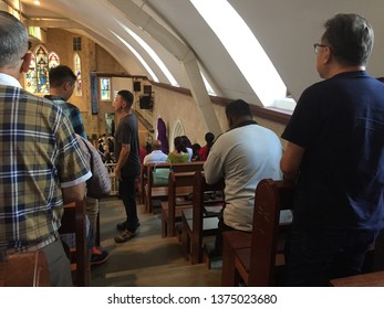 Penang, Malaysia, 19 April 2019. A Church In Malaysia Conducting Good Friday Mass