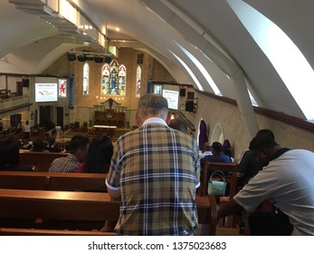 Penang, Malaysia, 19 April 2019. A Church In Malaysia Conducting Good Friday Mass