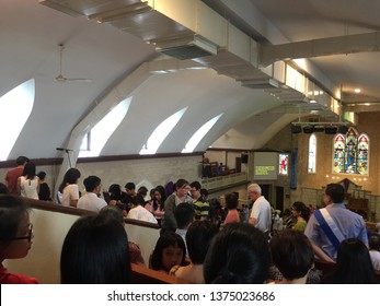 Penang, Malaysia, 19 April 2019. A Church In Malaysia Conducting Good Friday Mass