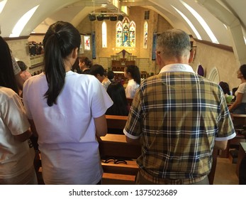 Penang, Malaysia, 19 April 2019. A Church In Malaysia Conducting Good Friday Mass