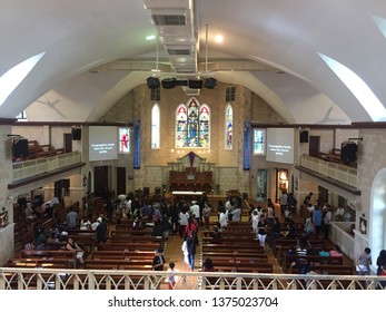 Penang, Malaysia, 19 April 2019. A Church In Malaysia Conducting Good Friday Mass