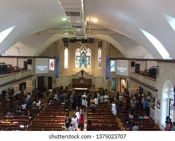 Penang, Malaysia, 19 April 2019. A Church In Malaysia Conducting Good Friday Mass