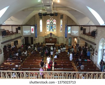 Penang, Malaysia, 19 April 2019. A Church In Malaysia Conducting Good Friday Mass