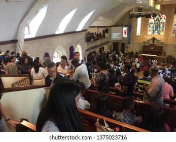 Penang, Malaysia, 19 April 2019. A Church In Malaysia Conducting Good Friday Mass