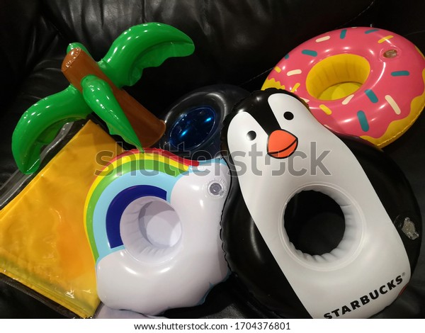 starbucks pool float