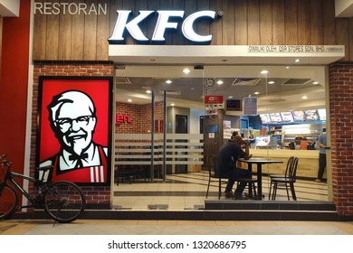 PENANG, MALAYSIA - JAN 29, 2019: Exterior View Of Kentucky Fried Chicken (KFC) Restaurant In Penang, Penang. KFC Is An American Fast Food Restaurant Chain That Specializes In Fried Chicken.