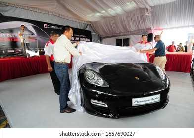 Penang, Malaysia. October 31, 2009. Launching Of The Porsche Panamera By The Chief Minister Of Penang At The Auto-city Carnival.