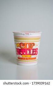 PENANG, MALAYSIA - SEP 01, 2019: Customate Japan Cup Noodles from Cup Noodles Museum Osaka Ikeda