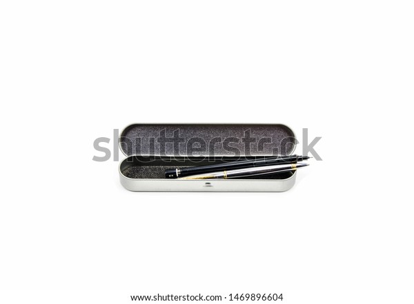 silver pencil case