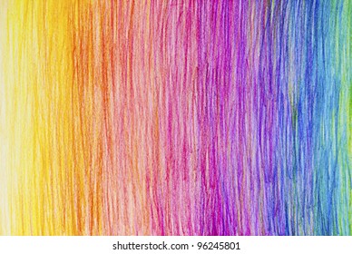 Pencil Color Rainbow Background