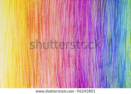 Pencil Color Rainbow Background