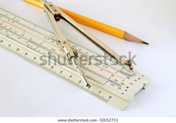 pencil dividers and\
ruler