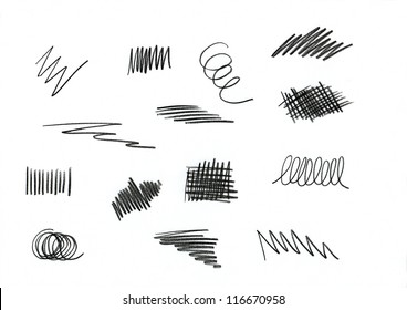 Pencil Drawings On White Background Stock Photo 116670958 | Shutterstock