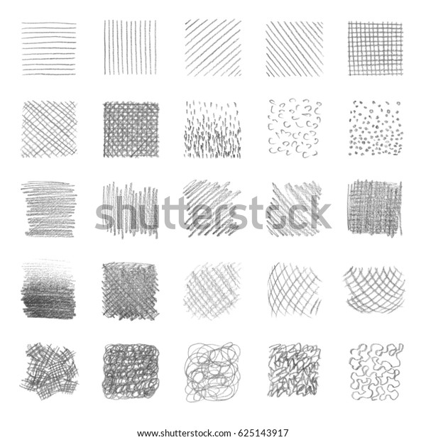 Pencil Hatching Texture Grey Isolated On Stock Photo (Edit Now) 625143917