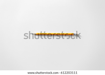 Pencil isolated on pure white background 