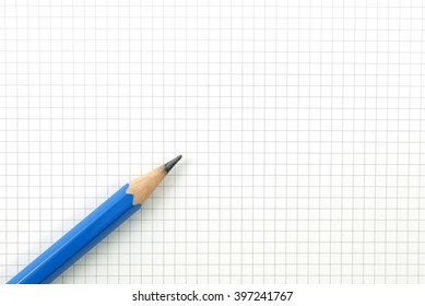 Pencil On Drafting Paper Or Graph Paper 
