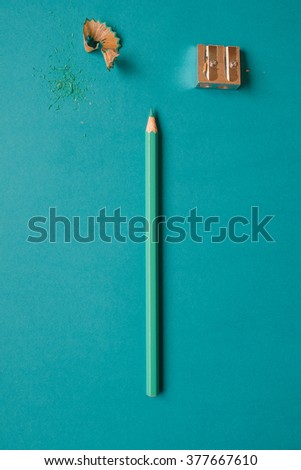 pencil with shavings