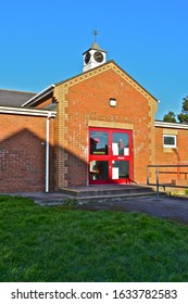 Pencoed, Bridgend County Borough / Wales UK - 1/19/2020: Pencoed Miners' Welfare Hall Has Recently Been Refurbished To Provide A More Versatile Community Hall For Clubs & Entertainment.