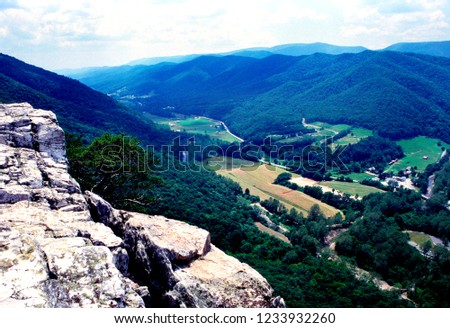 Pendleton County, Spruce Knob Seneca Rocks National Recreation Area, view from the top, West Virginia, USA