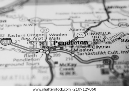 Pendleton on the USA map