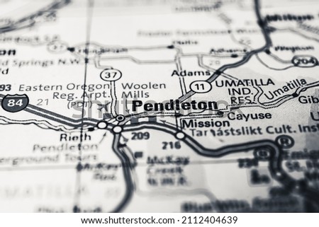 Pendleton on the USA map