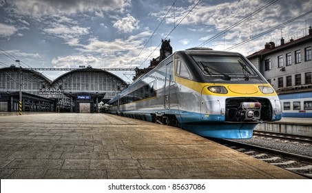 Pendolino In Prague - HDR Photo