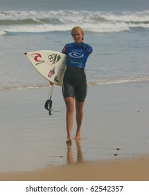 PENICHE, PORTUGAL - OCTOBER 07 : Bethany Hamilton (HAW) In Rip Curl Pro 2010 - Women Round 1 October 7, 2010 In Peniche, Portugal