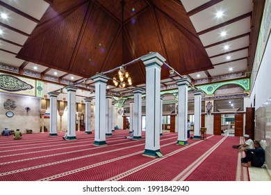 Penjaringan, Jakarta, Indonesia. Taken On August 26th, 2017. Interior Of The Luar Batang Mosque (Masjid Luar Batang). 