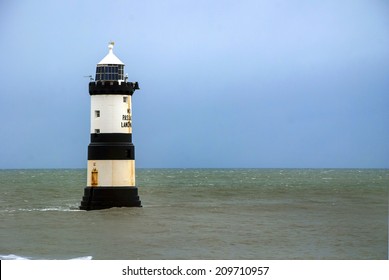 The Penmon lighthouse at Black Point, eastern Anglesey