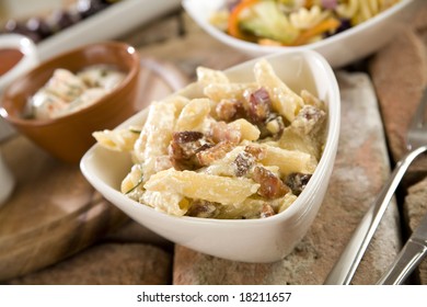 Penne With Carbonara Sauce