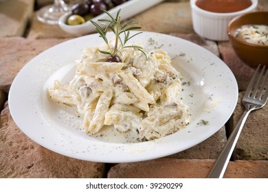 Penne With Carbonara Sauce