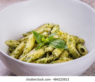 Penne Pasta With Pesto Sauce