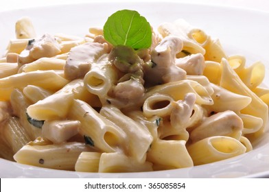 Penne Pasta With White Sauce