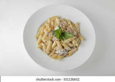 Penne Pasta With White Sauce