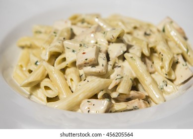 Penne With Salmon Creamy Sauce