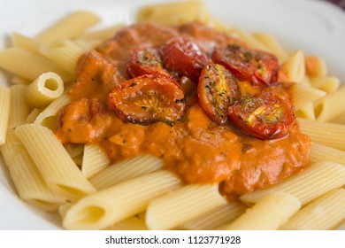 Penne With Vodka Tomato Cream Sauce