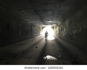 Pennsylvania Abandoned Turnpike Tunnel Bike Ride