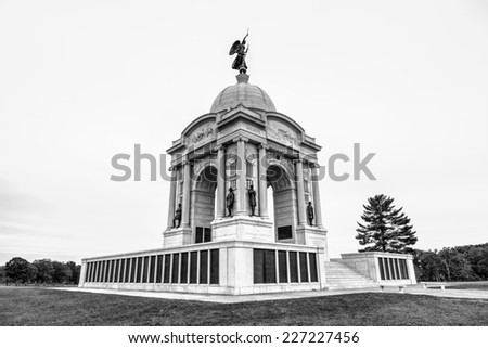 Pennsylvania Memorial monument at the Gettysburg National Military Park, Pennsylvania