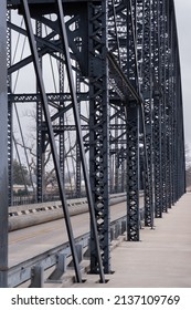 Pennsylvania-through-truss-type Washington Avenue bridge over the Brazos River in Waco, TX